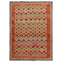 Handmade Vegetable Kelim 6' 9" x 9' 8" (ft) - No. Y35601