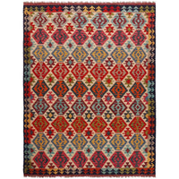 Handmade Vegetable Kilim 5' 10" x 8' 2" (ft) - No. Y35606