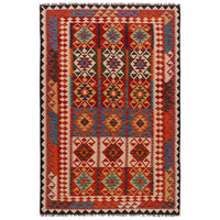 Handmade Vegetable Kelim 5' 1" x 7' 10" (ft) - No. Y35607