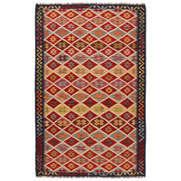 Handmade Vegetable Kilim 5' 1" x 8' 2" (ft) - No. Y35644