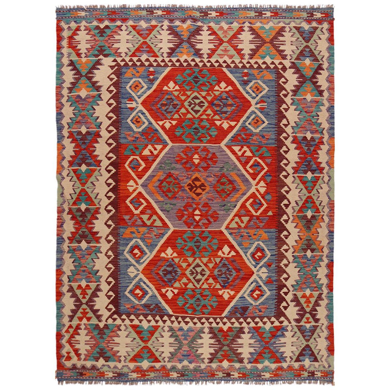 Handmade Vegetable Kilim 6' 3" x 8' 8" (ft) - No. Y35648