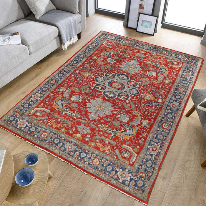 Handmade Heriz Oriental Wool Area Rug 250x303 cm (ID B20010)