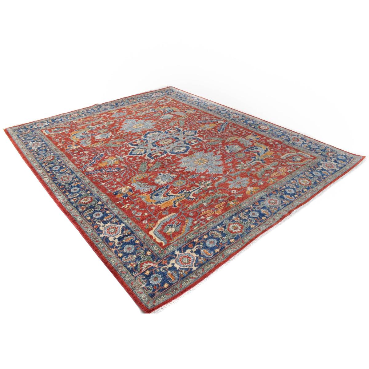 Handmade Heriz Oriental Wool Area Rug 250x303 cm (ID B20010)