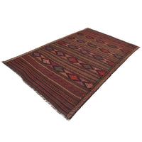 Bedroom Flatweave Kilim 5' 2 x 8' 2 (ft) - No. B20213
