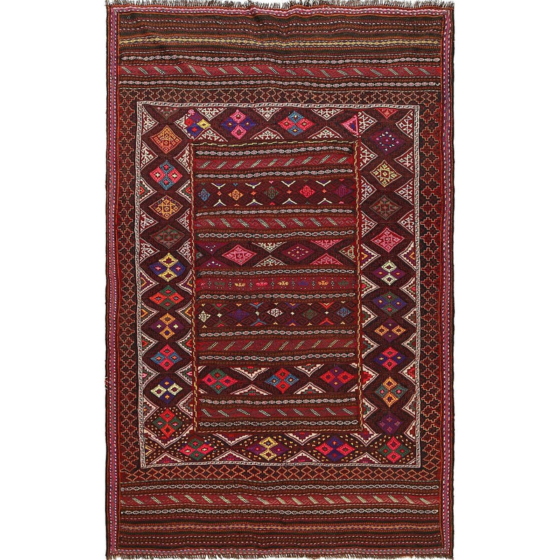 Bedroom Flatweave Kilim 4' 11" x 7' 8" (ft) - No. B20313