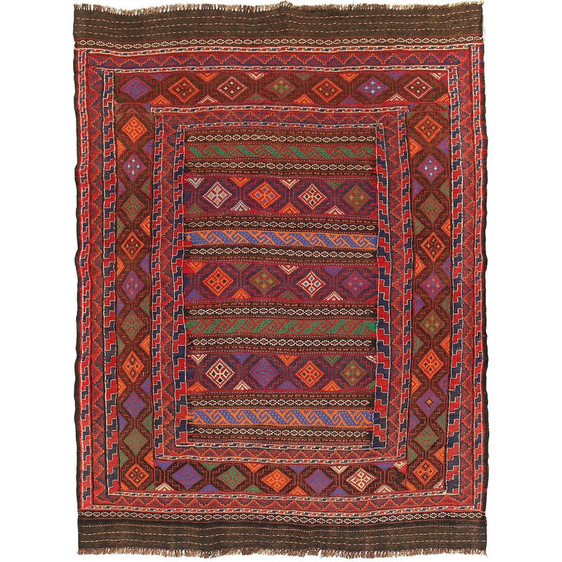 Bedroom Flatweave Kilim 4' 9" x 6' 4" (ft) - No. B20384