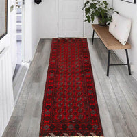 Handmade Bokhara Wool Runner Area Rug 79x185 cm (ID B20416)
