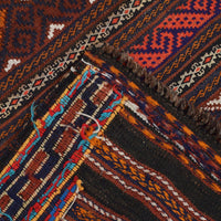 Handmade Flatweave Dhurrie 4' 4" x 7' 1" (ft) - No. B20460