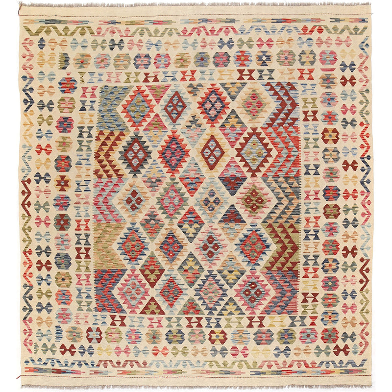 Handmade Vegetable Kilim  8' 4 x 9' 7 (ft) - No. B20508