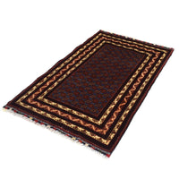 Handmade Wool Khoja Roshnai Rug 37" x 57" (ID B21051)