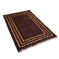 Handmade Wool Khoja Roshnai Rug 37" x 57" (ID B21051)
