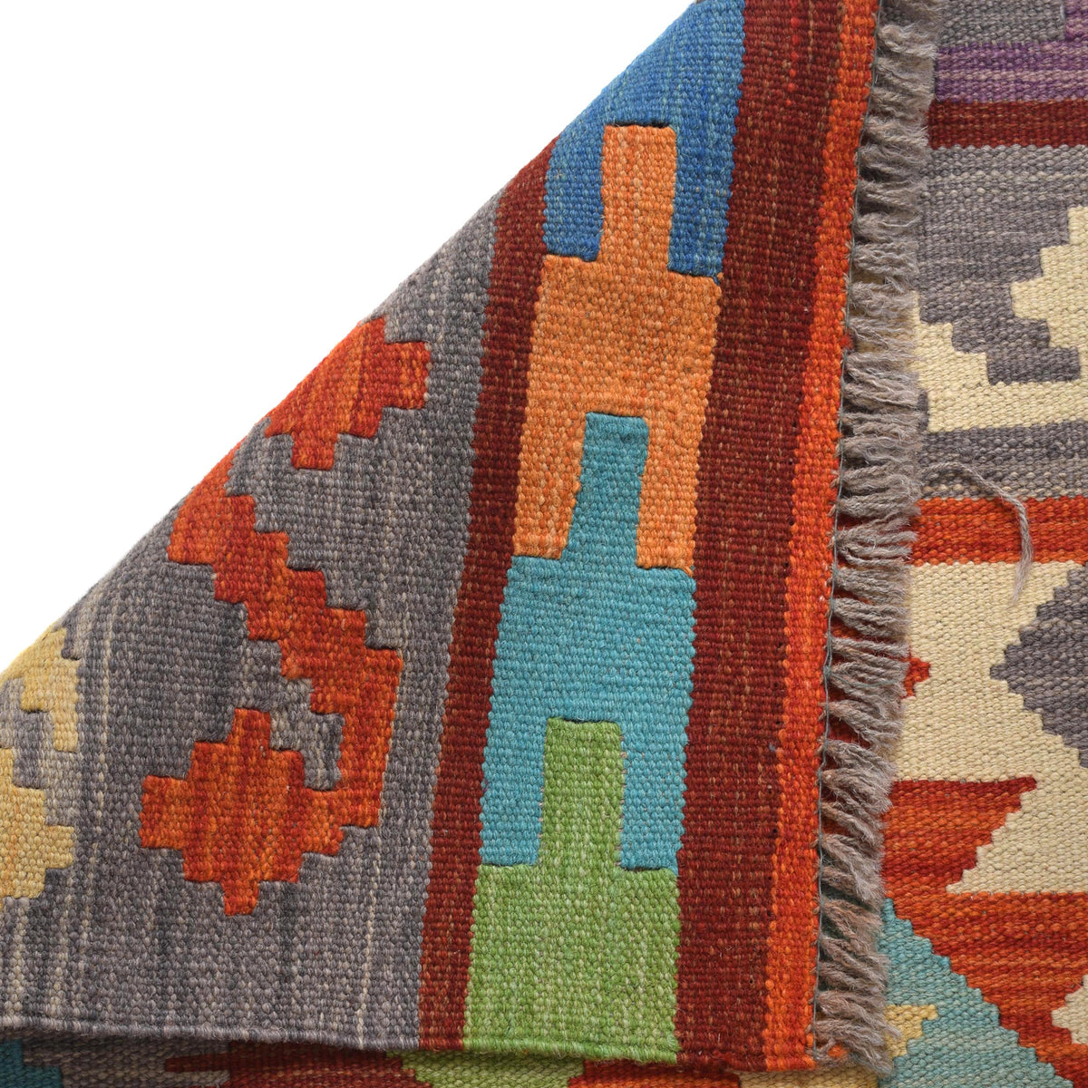 Handmade Vegetable Kelim 4' 11" x 6' 8" (ft) - No. B30591