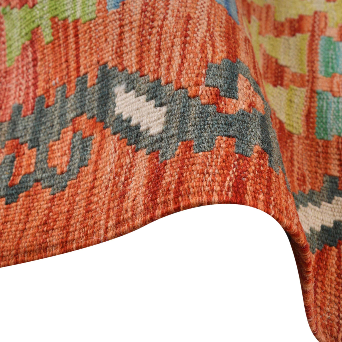 Handmade Vegetable Kelim 6' 7" x 9' 9" (ft) - No. B30592