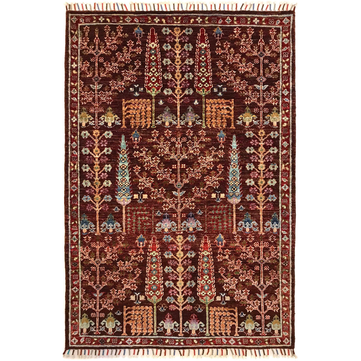 Artisan Tree of Life Carpet 3' 5" x 5' 0" (ft) - No. B31328