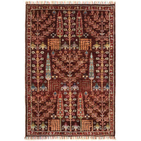 Artisan Tree of Life Carpet 3' 5" x 5' 0" (ft) - No. B31328