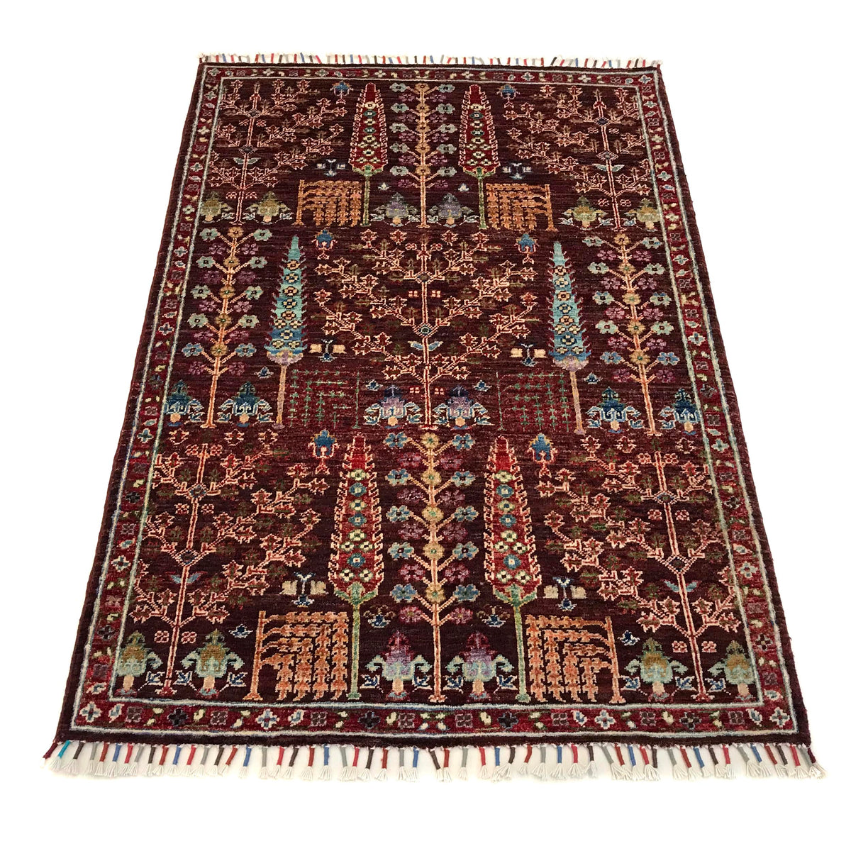 Artisan Tree of Life Carpet 3' 5" x 5' 0" (ft) - No. B31328