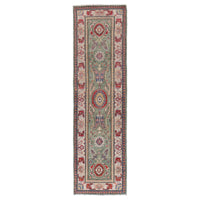 Handmade Kazak Wool Runner Area Rug 78x292cm (ID B33014)