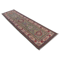 Handmade Kazak Wool Runner Area Rug 78x292cm (ID B33014)