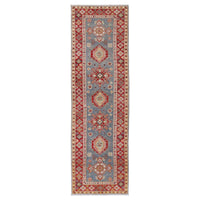 Handmade Kazak Wool Runner 85 x 294 cm (ID B33047)