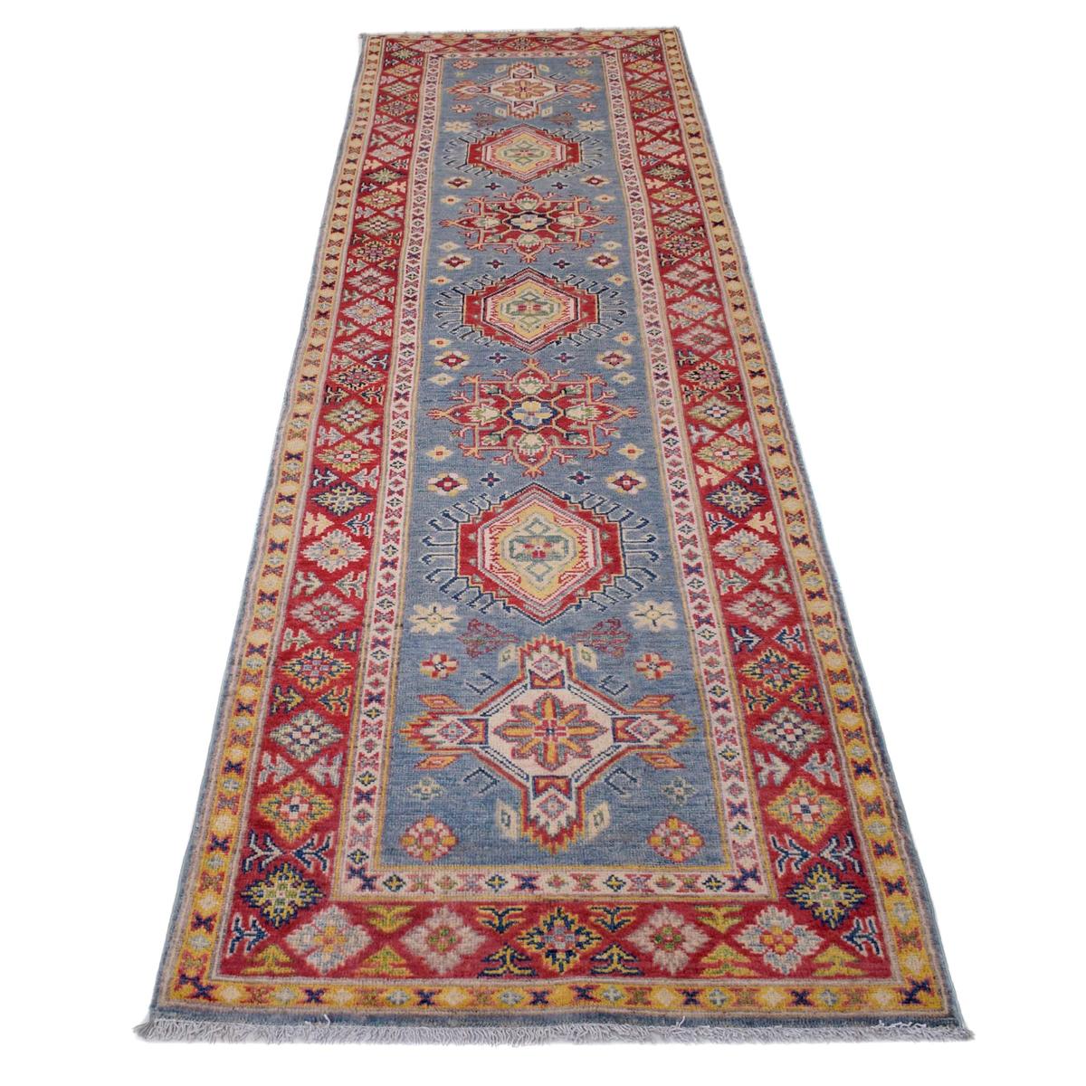 Handmade Kazak Wool Runner 85 x 294 cm (ID B33047)