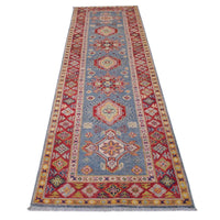 Handmade Kazak Wool Runner 85 x 294 cm (ID B33047)