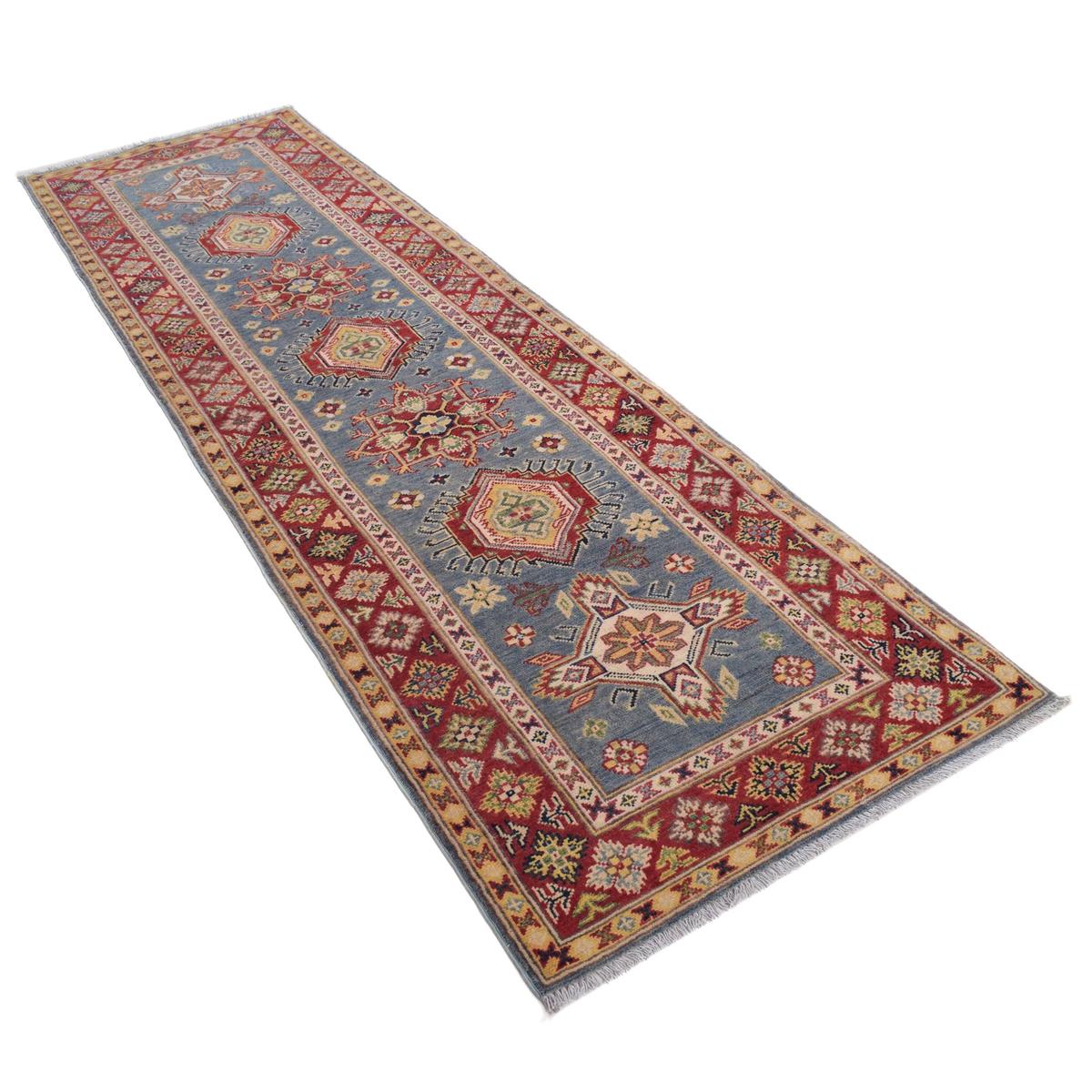 Handmade Kazak Wool Runner 85 x 294 cm (ID B33047)