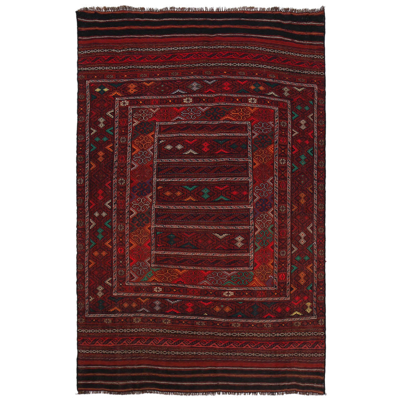 Office and Study Room Kilim 4' 8 x 7' 1 (ft) - No. B33049