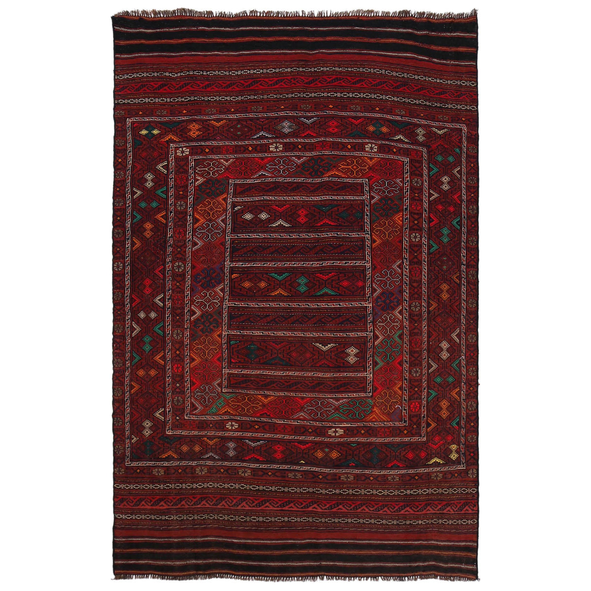 Office and Study Room Kilim 4' 8 x 7' 1 (ft) - No. B33049