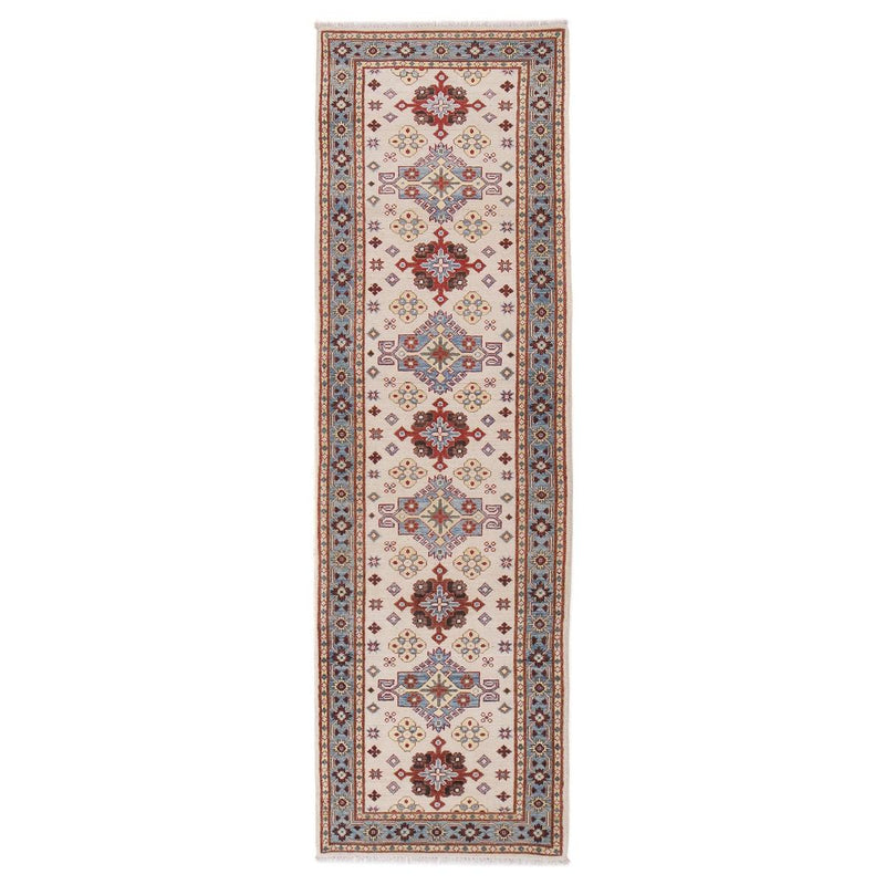 Beige Kazak Runner 82x291 cm (ID B33082) Handmade Wool Rug