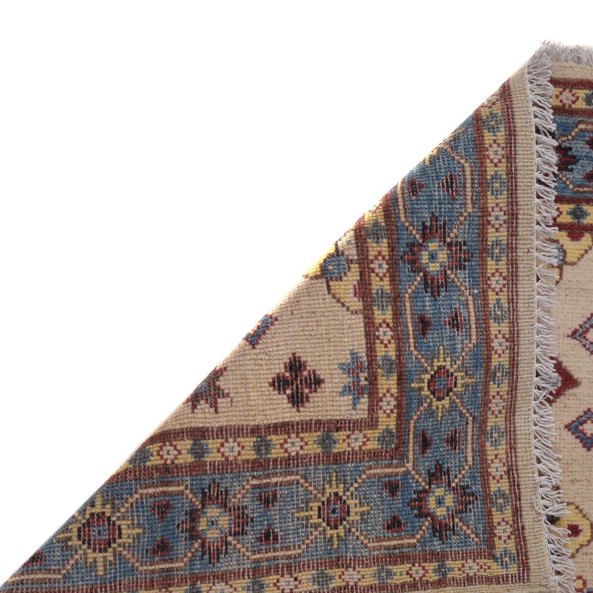 Beige Kazak Runner 82x291 cm (ID B33082) Handmade Wool Rug