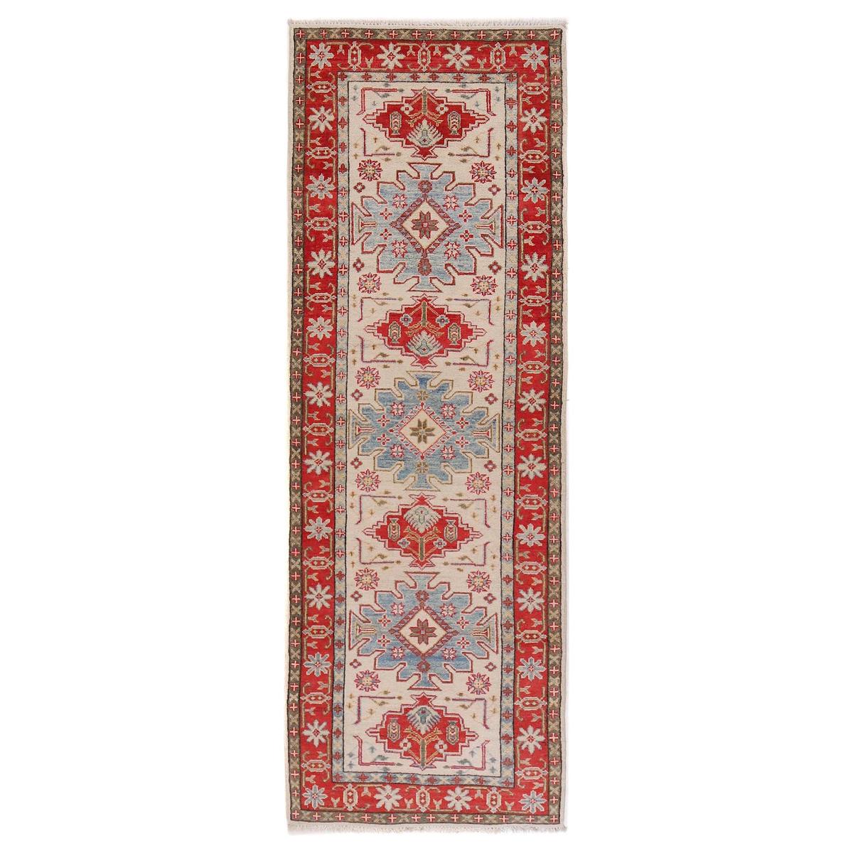 Beige Kazak Runner Rug 82 x 246 cm (ID B33083)