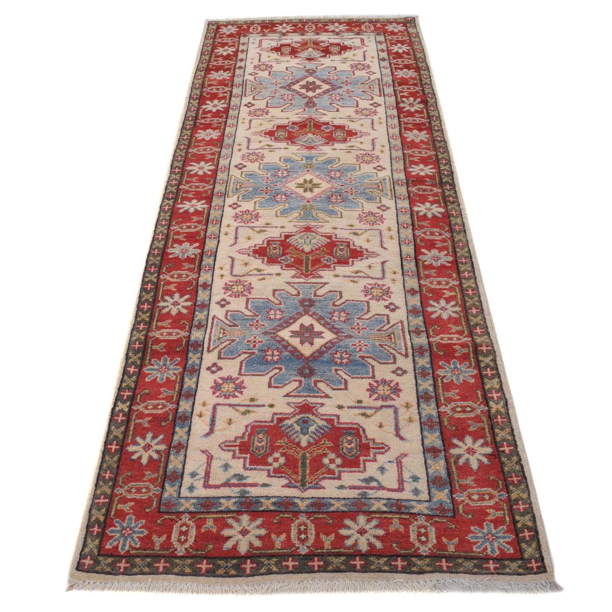 Beige Kazak Runner Rug 82 x 246 cm (ID B33083)