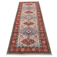 Beige Kazak Runner Rug 82 x 246 cm (ID B33083)