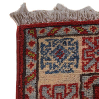 Handmade Red Kazak Runner Wool Area Rug Premium (ID B33085)