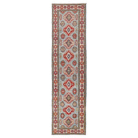 Blue Kazak Handmade Wool Runner 82x284 cm (ID B33090)