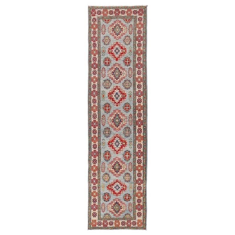 Blue Kazak Handmade Wool Runner 82x284 cm (ID B33090)