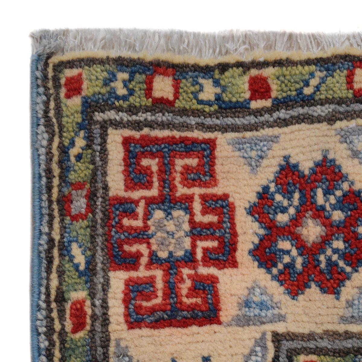 Blue Kazak Handmade Wool Runner 82x284 cm (ID B33090)