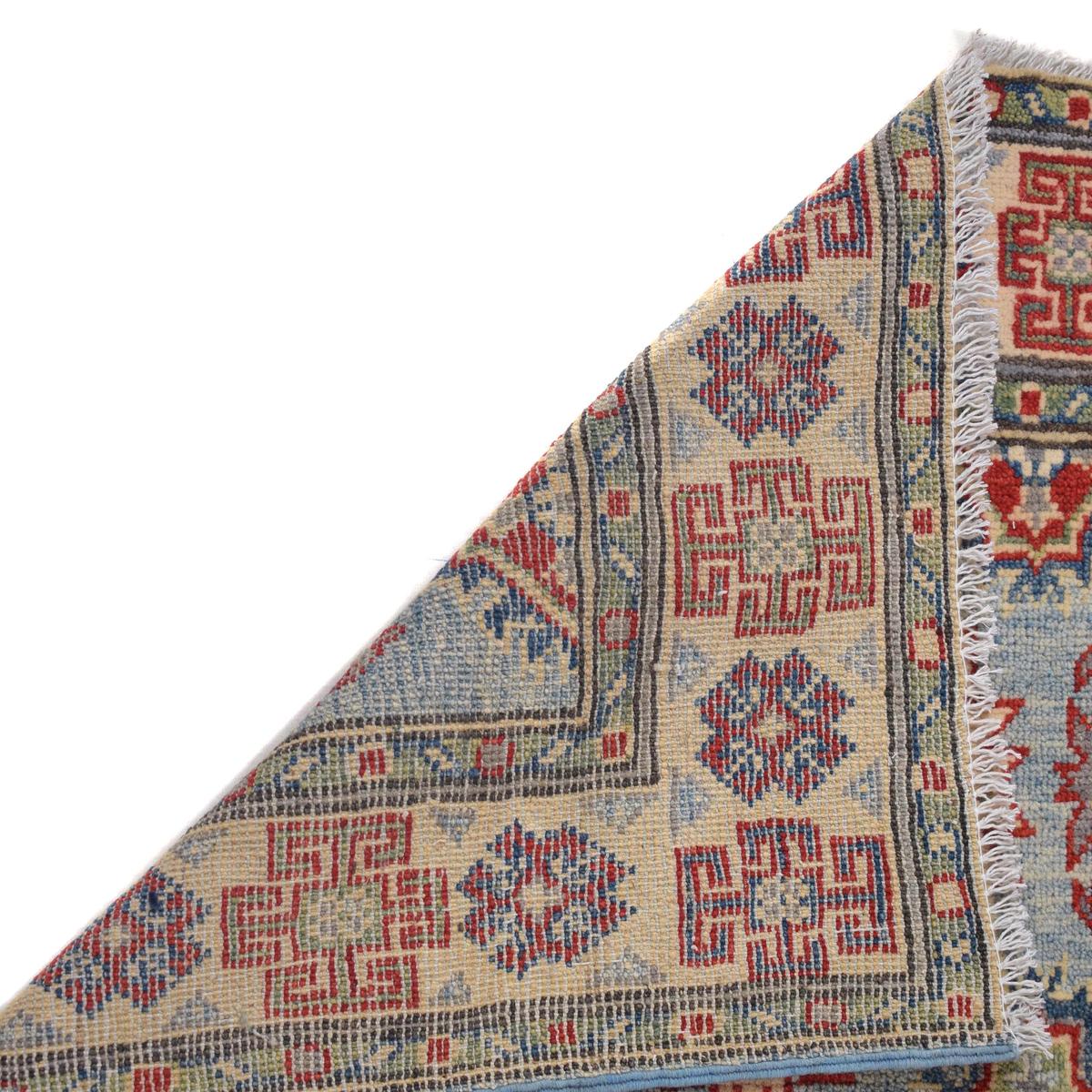 Blue Kazak Handmade Wool Runner 82x284 cm (ID B33090)