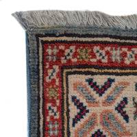 Handmade Kazak Wool Runner Area Rug 33x112 in (ID B33091)