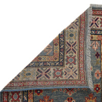 Handmade Kazak Wool Runner Area Rug 33x112 in (ID B33091)