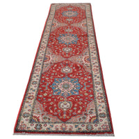 Handmade Kazak Wool Runner 76 x 333 (cm) (ID B33094)