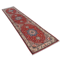 Handmade Kazak Wool Runner 76 x 333 (cm) (ID B33094)