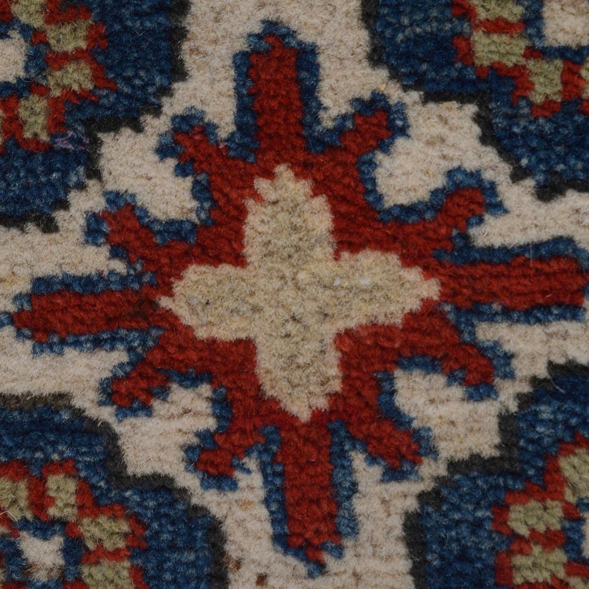 Handmade Wool Kazak Runner Area Rug Beige (ID B33096) Premium