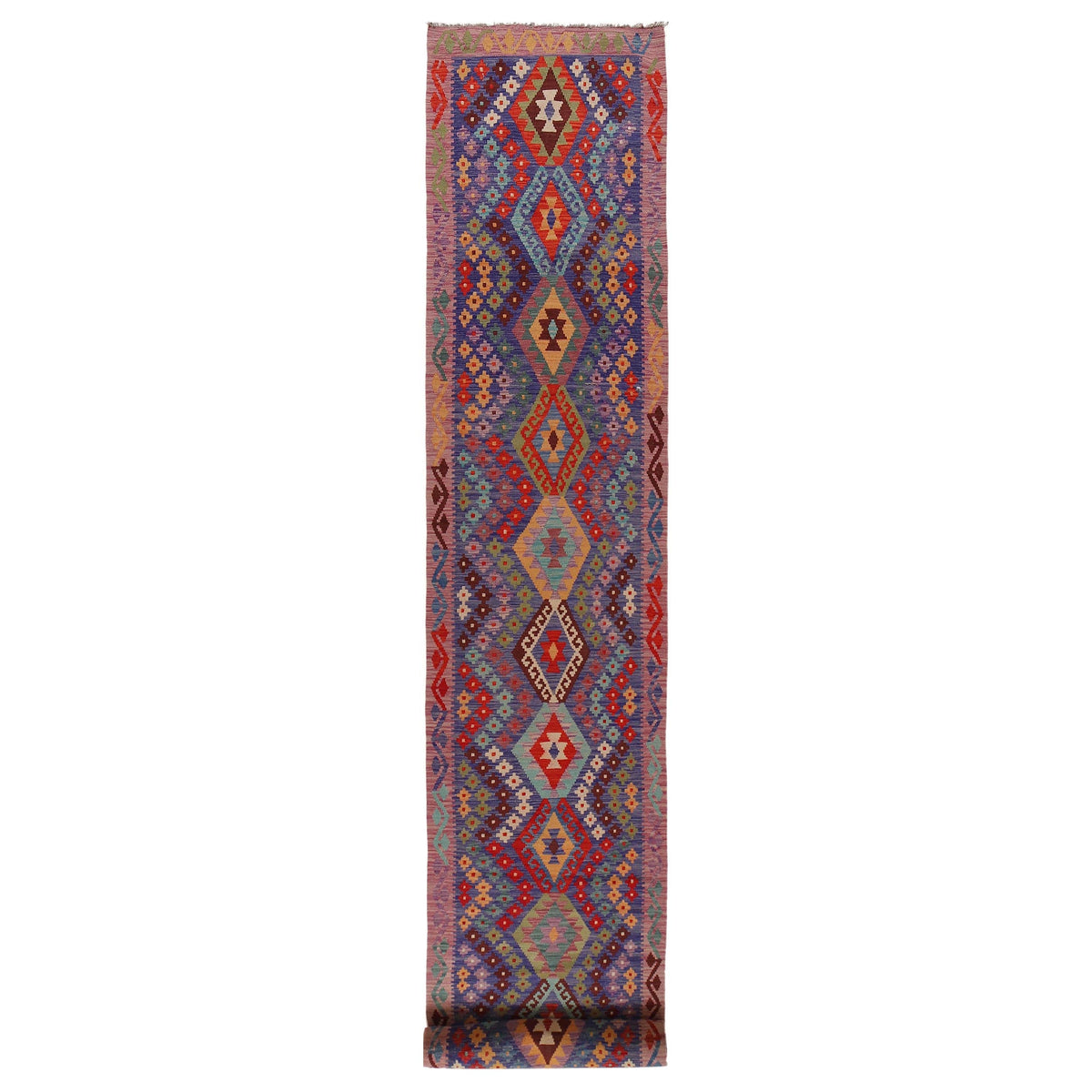 Vegetable Kilim Runner 2' 10" x 22' 4" (ft) - No. B34152