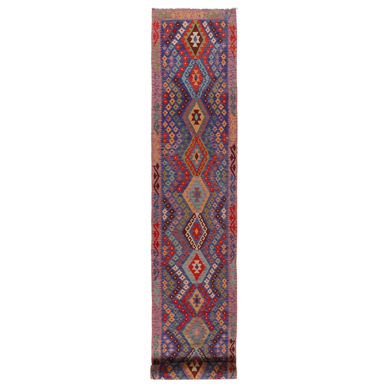 Vegetable Kilim Runner 2' 10" x 22' 4" (ft) - No. B34152