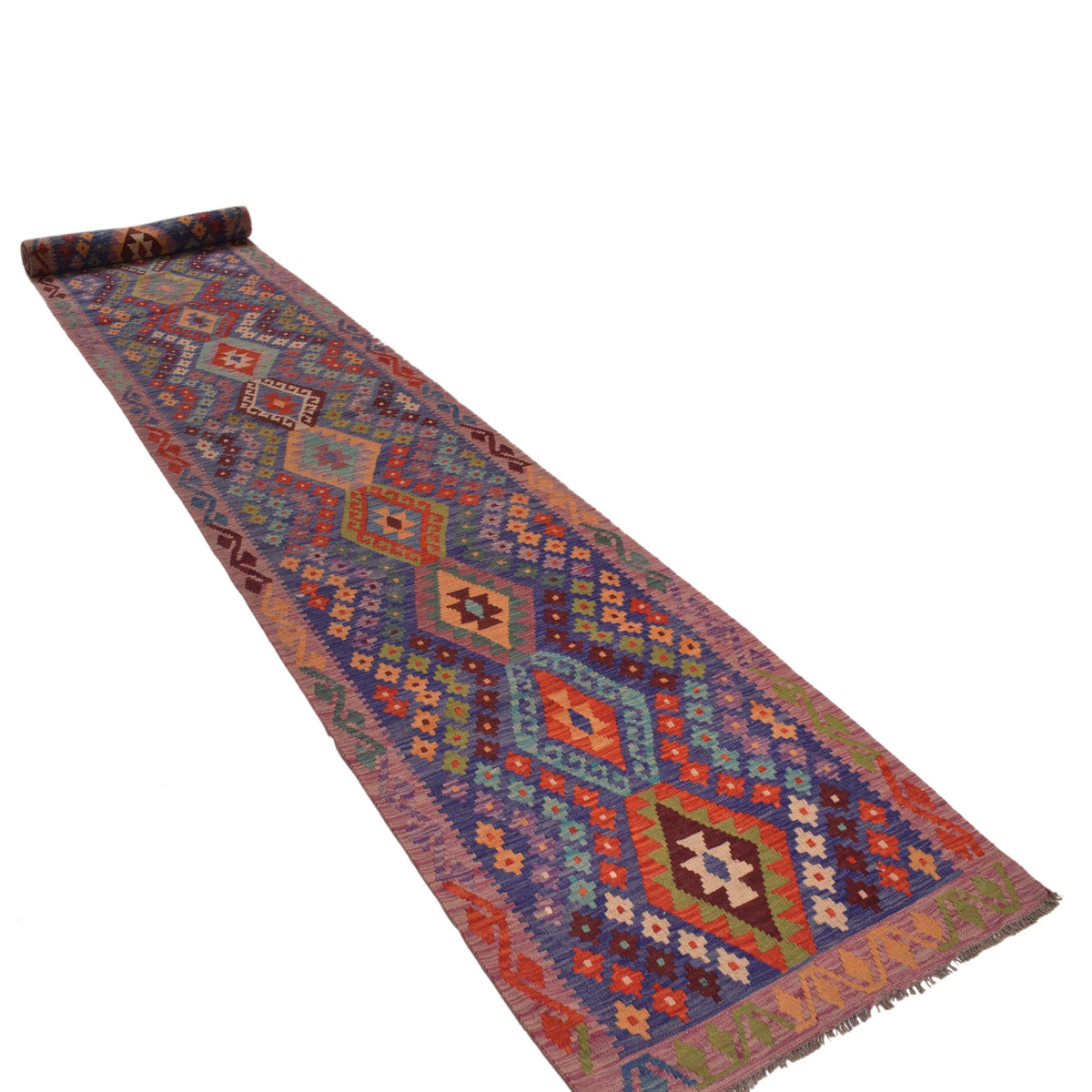 Vegetable Kilim Runner 2' 10" x 22' 4" (ft) - No. B34152