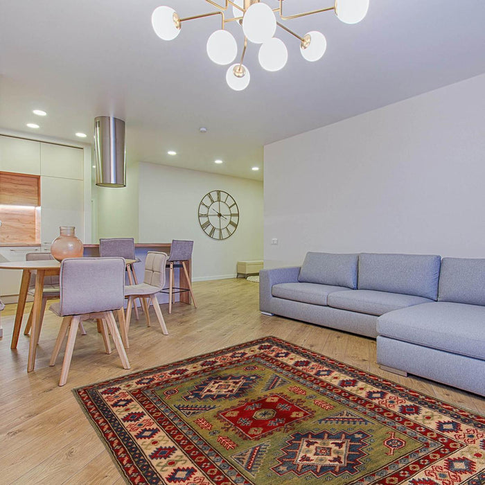 Handmade Kazak Wool Rug 103 x 143 cm (ID B34667)