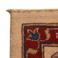 Ivory Kazak Handmade Wool Area Rug 31.5x48.4in (ID B34671)