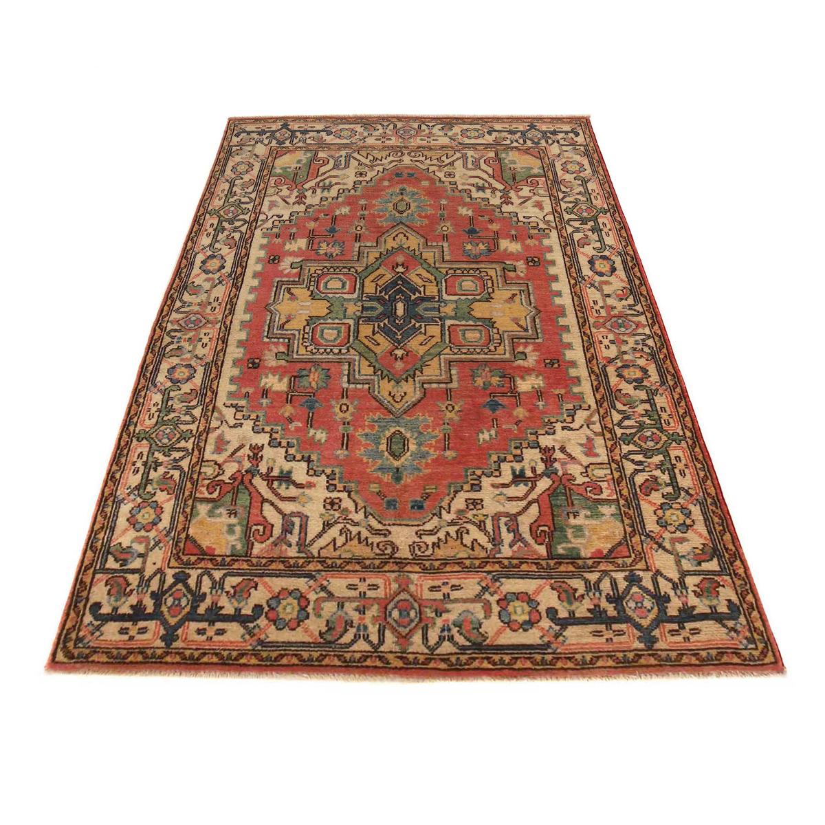 Handmade Heriz Wool Rug 117 x 186 cm (ID B34690)