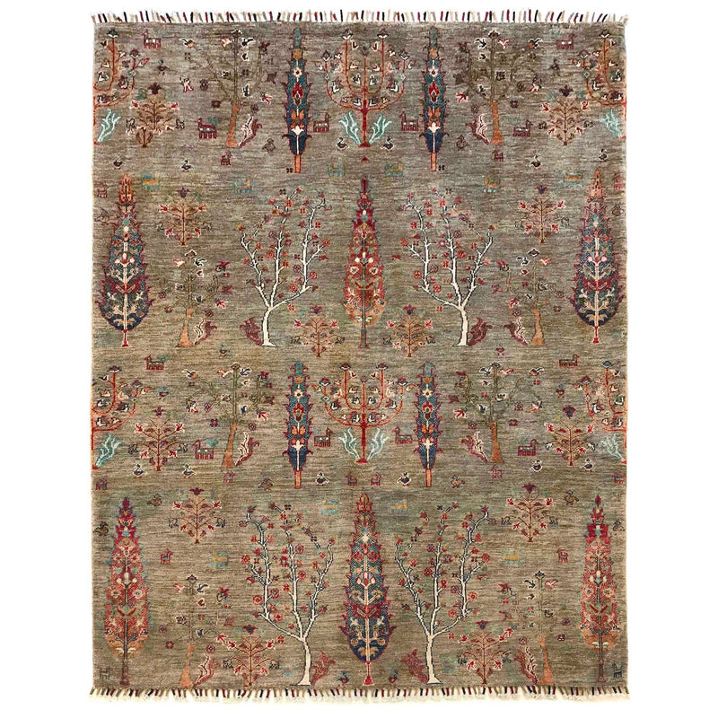 Hand-Knotted Tree of Life Carpet 4' 11" x 6' 4" (ft) - No. B35793